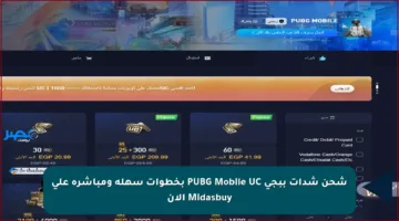 شحن شدات ببجي PUBG Mobile UC بخطوات سهلة ومباشرة على Midasbuy الآن